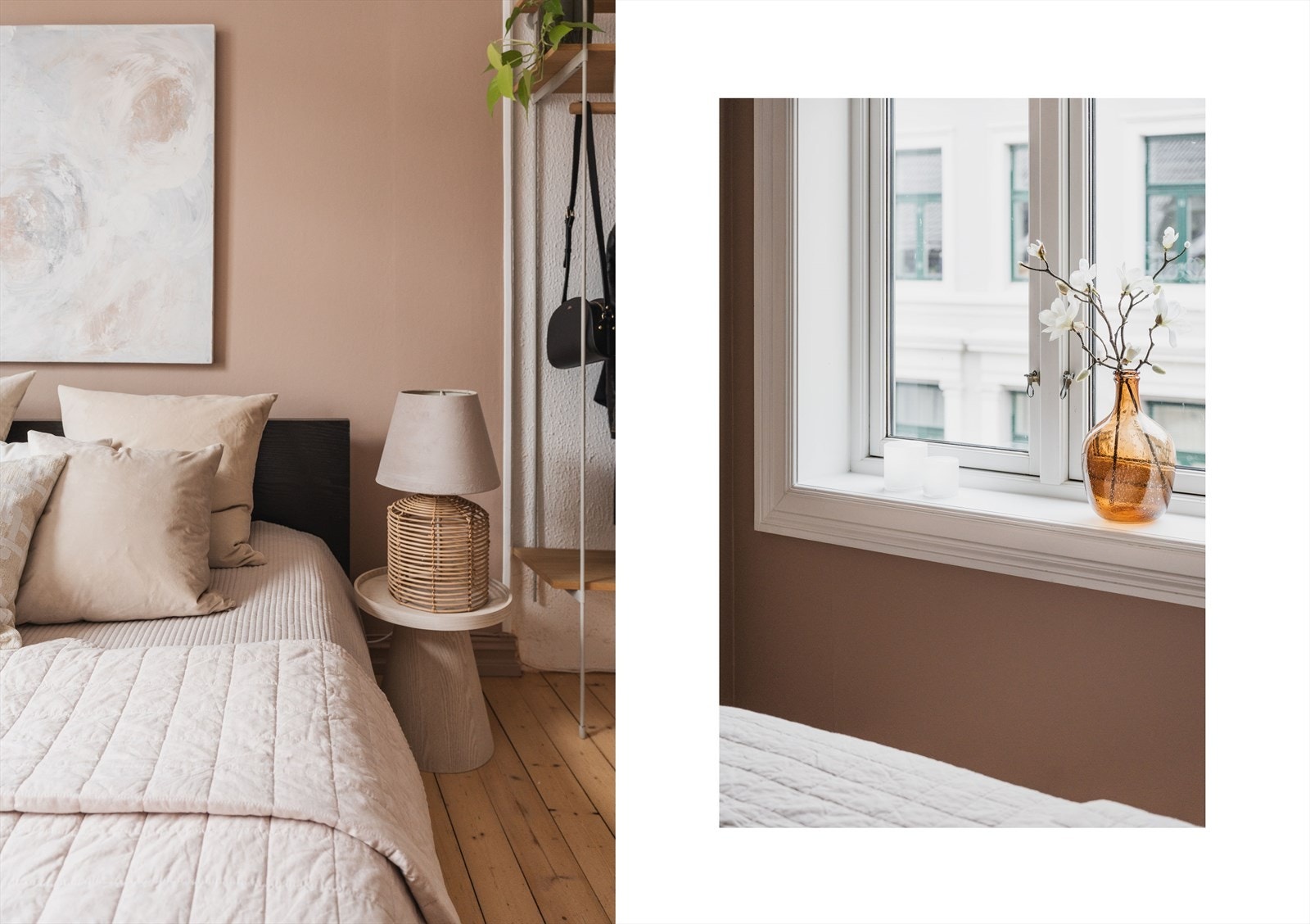 Store vindusflater også på soverommet gir gode lysforhold. Galleribilde