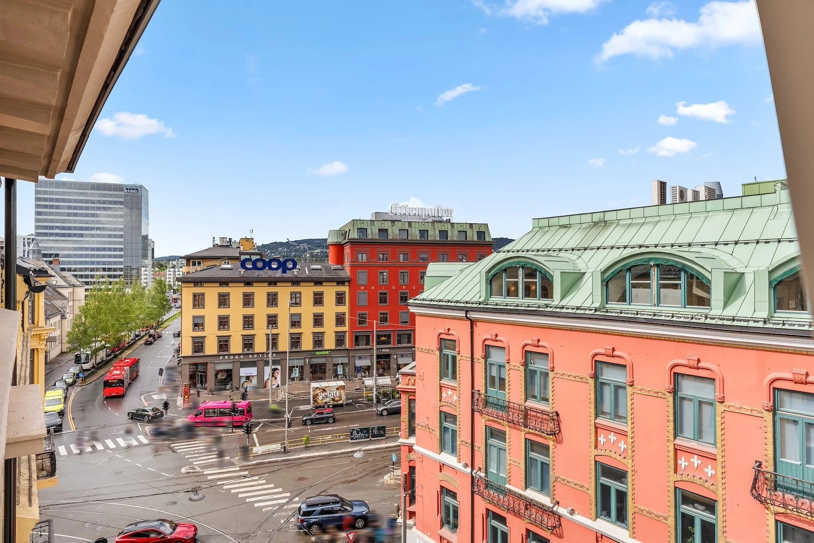 Utsikt fra vindu Galleribilde