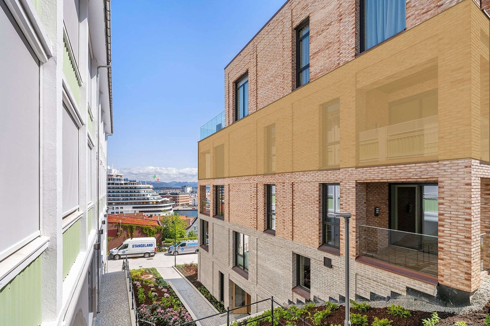 Plassering leil. B4-401, utsikt mot havnen Galleribilde