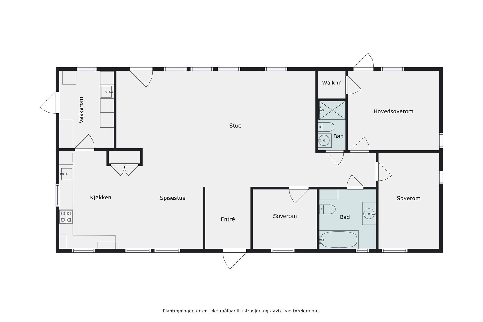 Plantegning, våningshuset Galleribilde