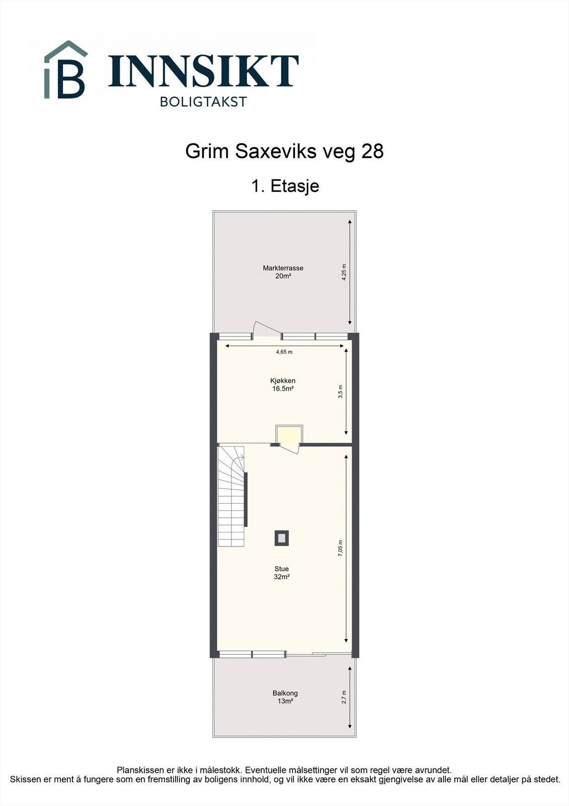 Planskisse 1. etasje Galleribilde