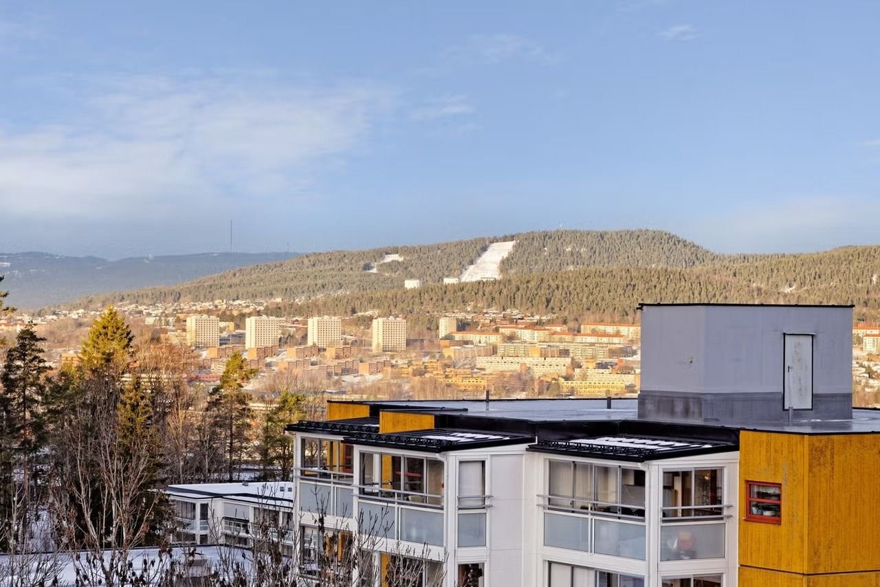 Utsikt fra balkongen Galleribilde