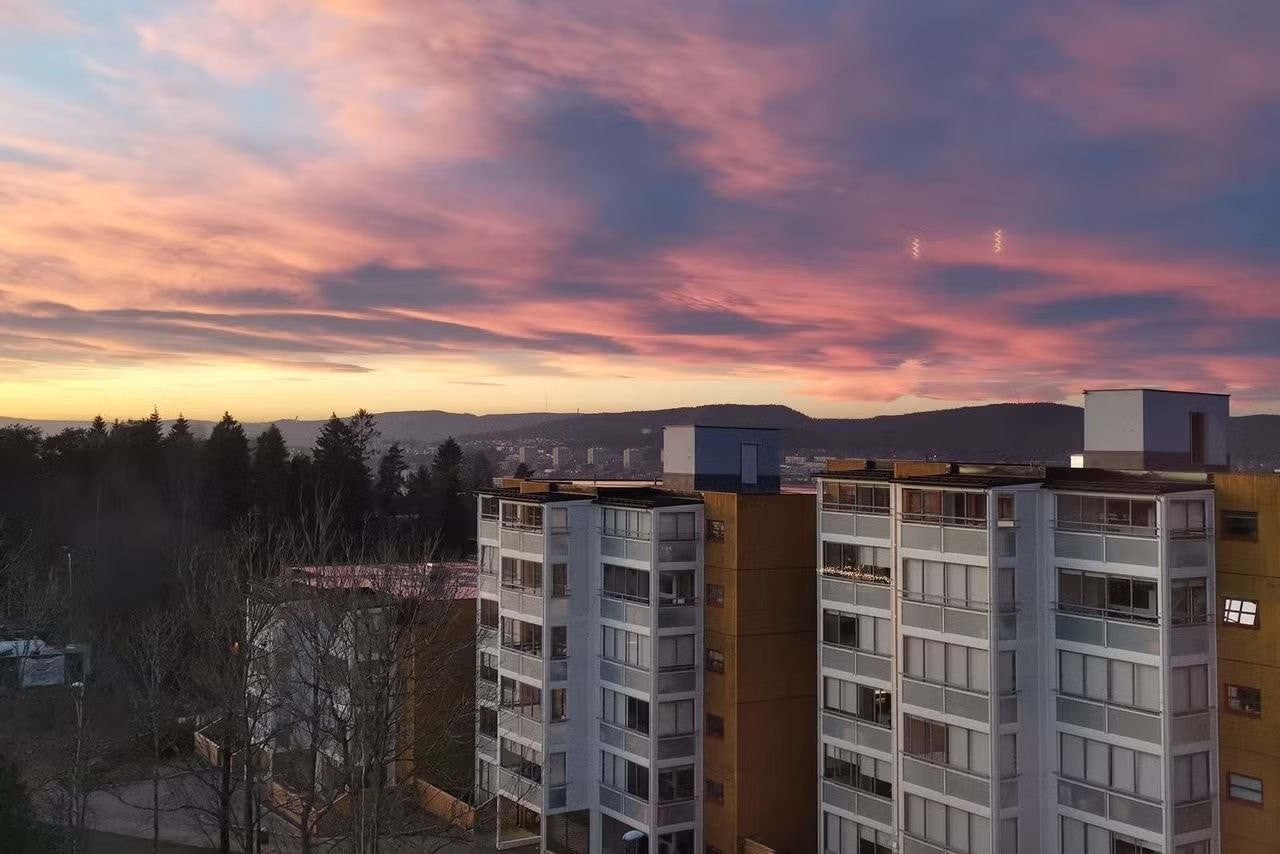 Utsikt fra balkongen Galleribilde