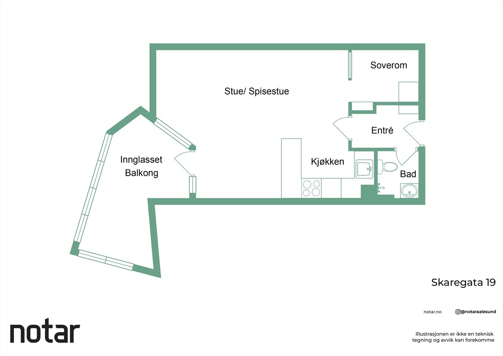 Planskisse Galleribilde