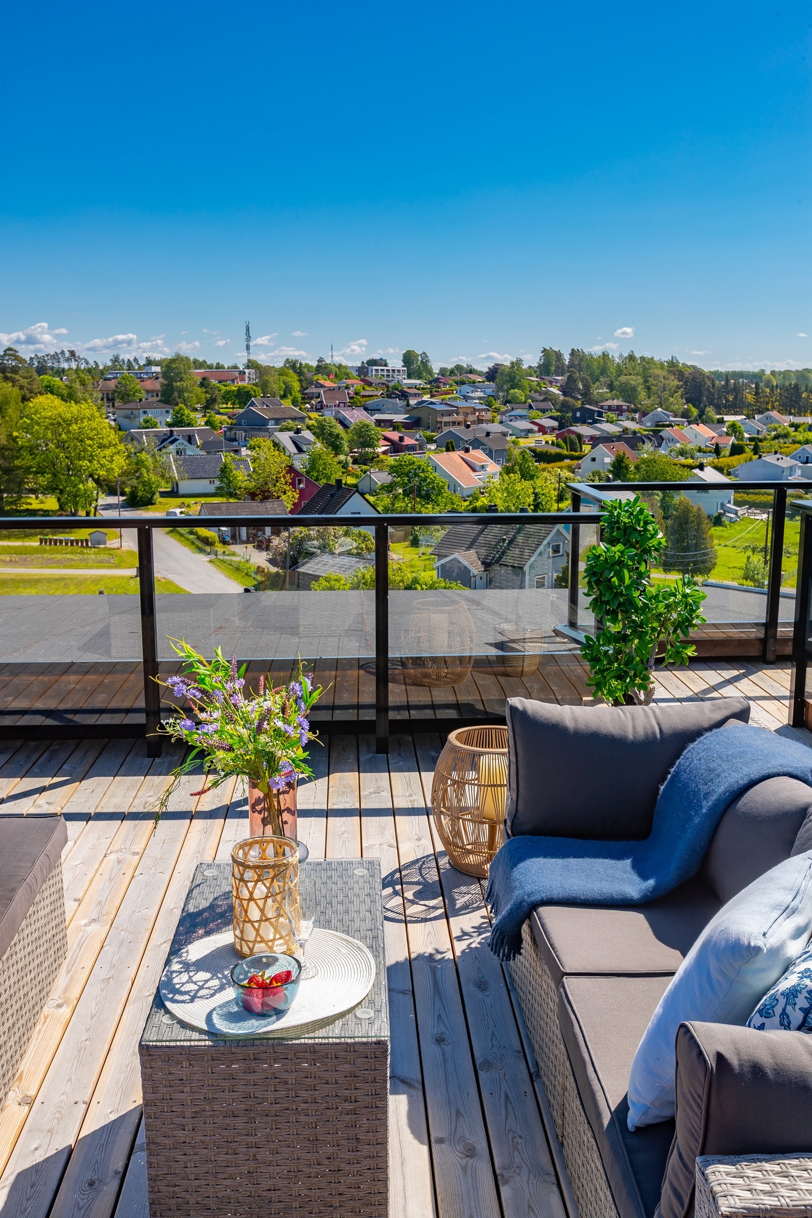 Utsikt fra takterrassen Galleribilde