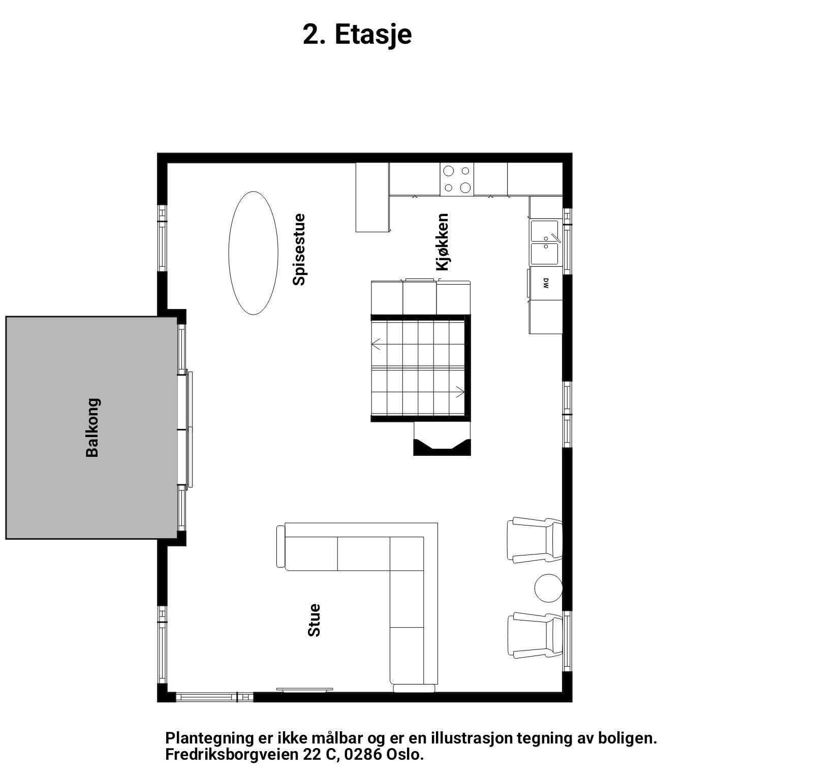 Plantegning - 2. Etasje Galleribilde