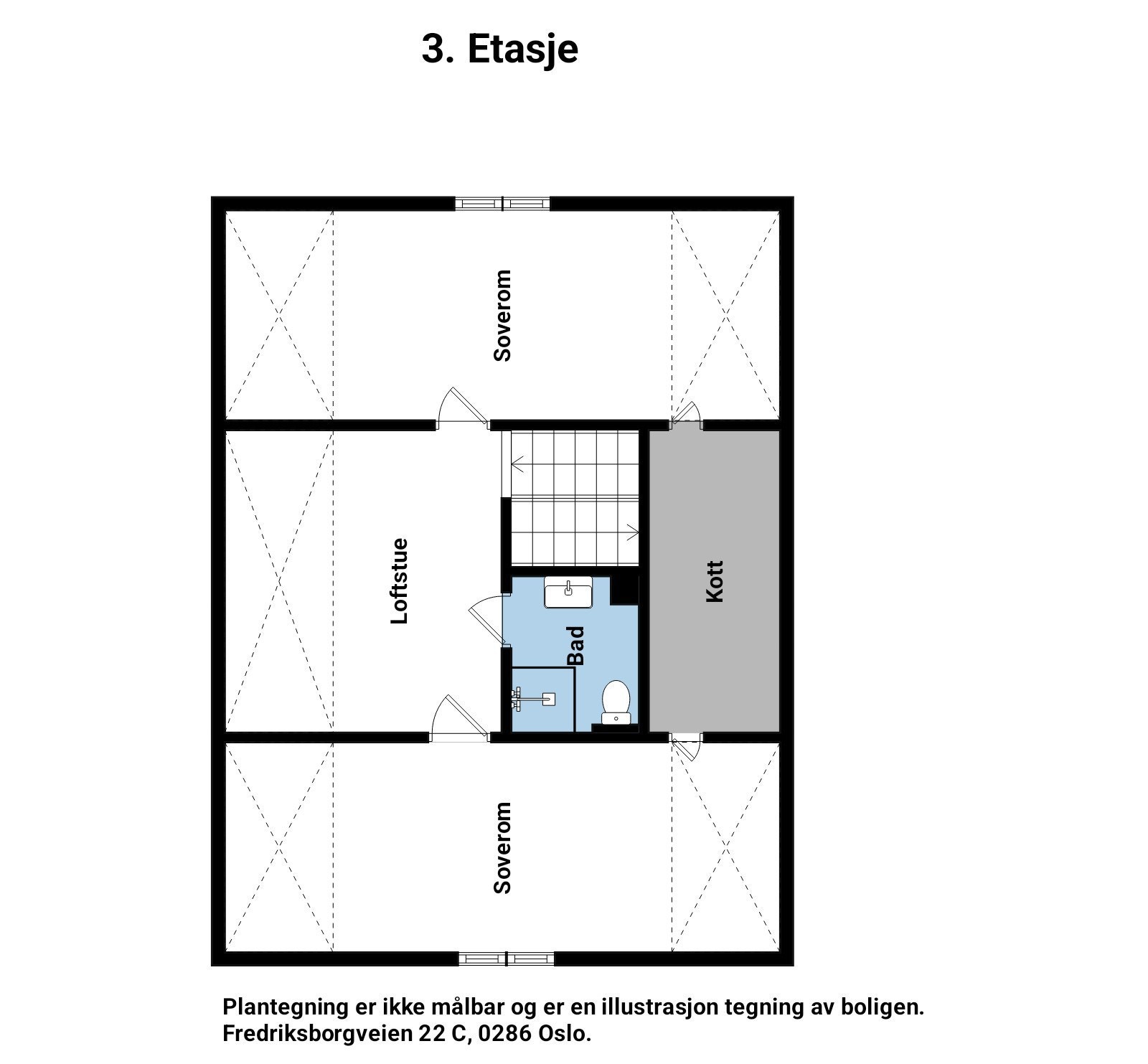 Plantegning - 3. Etasje Galleribilde