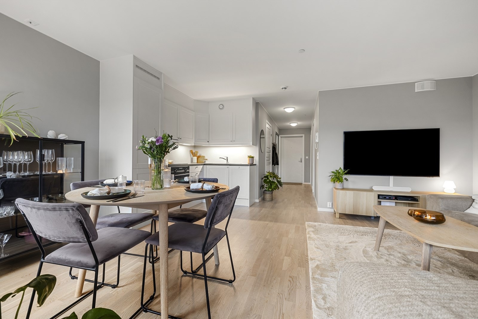 Leiligheten har balansert ventilasjon som sikrer et sunt og godt inneklima. Galleribilde