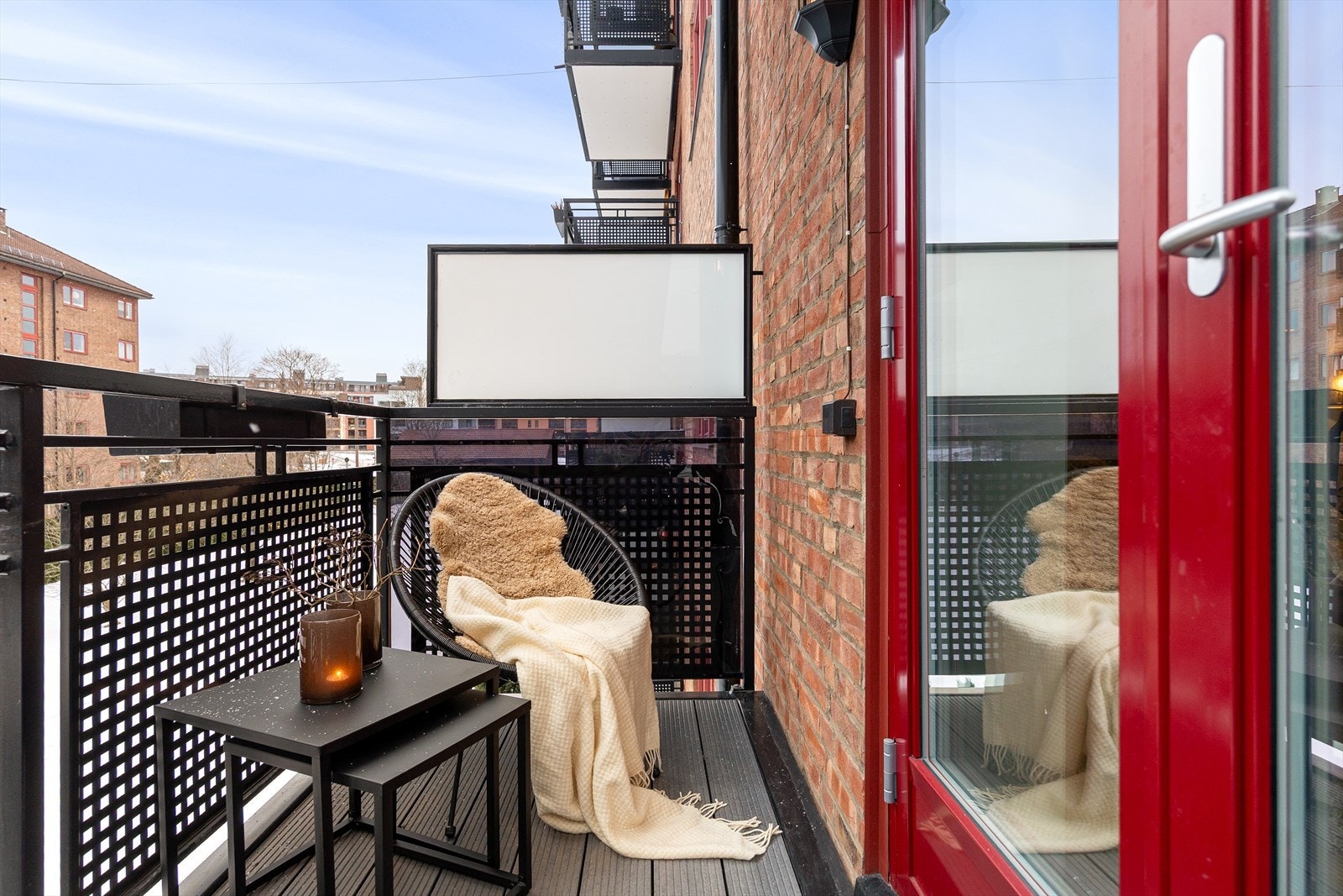 Balkongen ble oppført i 2014/2015 Galleribilde