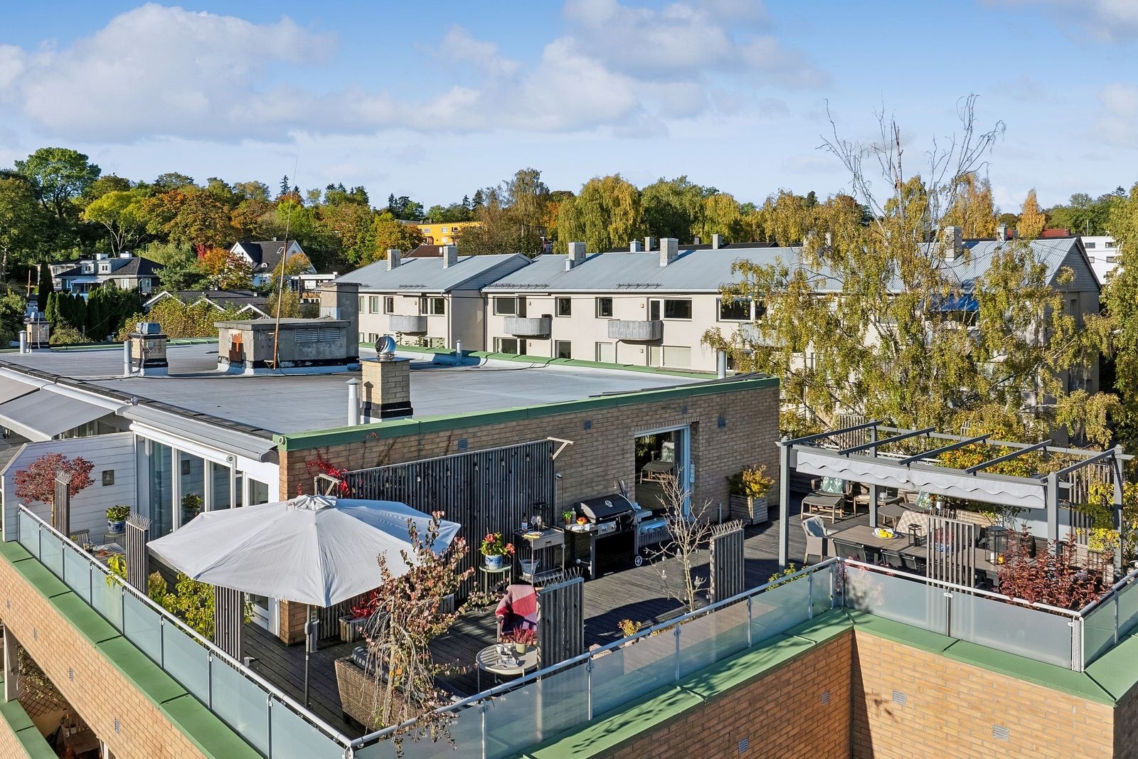 90kvm privat takterrasse - her kan du kose deg hele året! Galleribilde