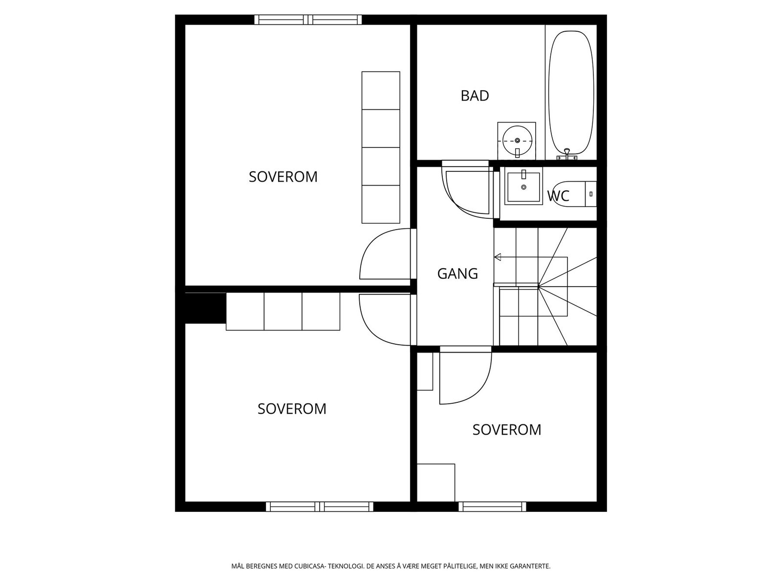 Veiledende planskisse 2. etasje. Galleribilde