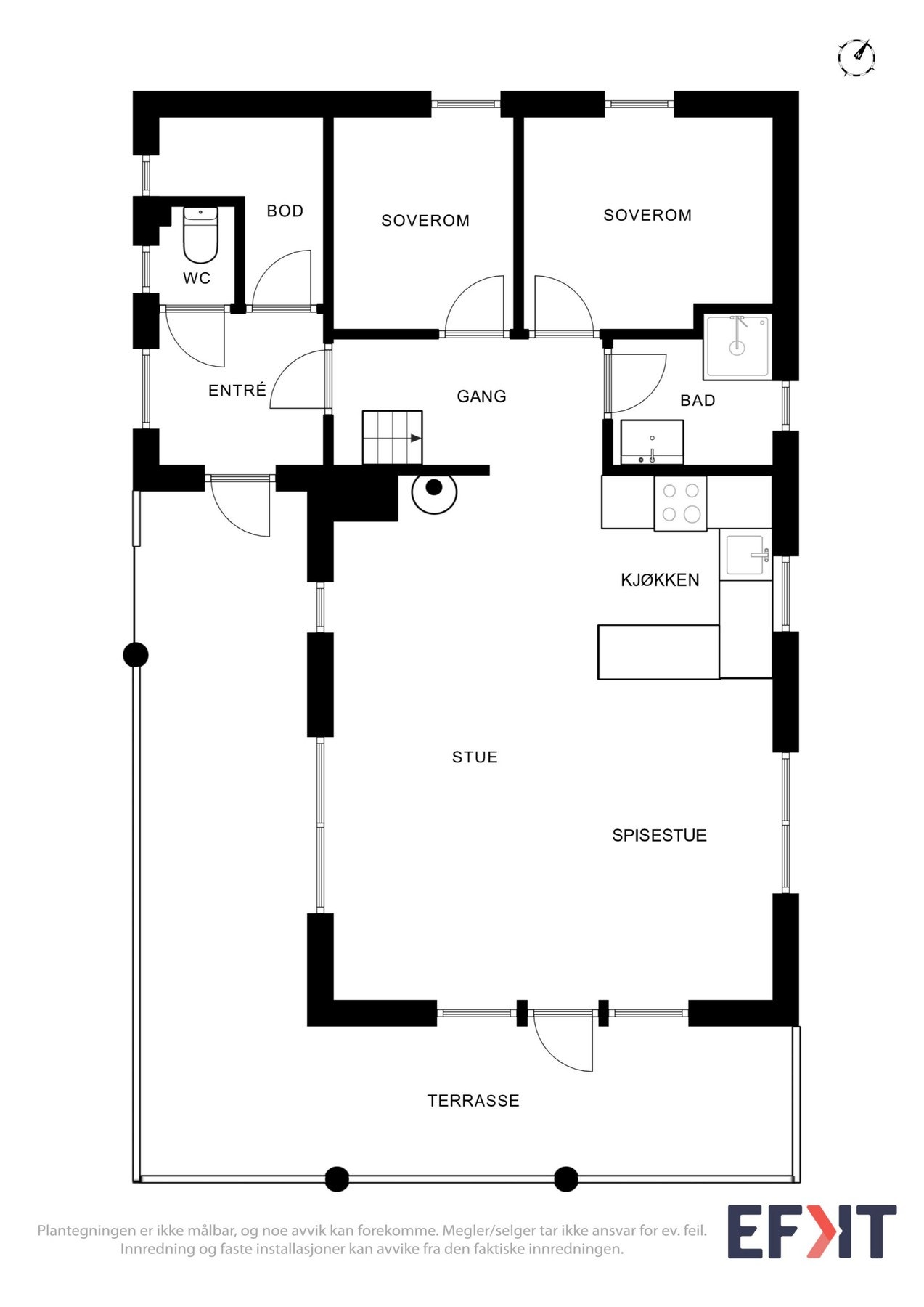 Plantegning 1.etasje. Galleribilde