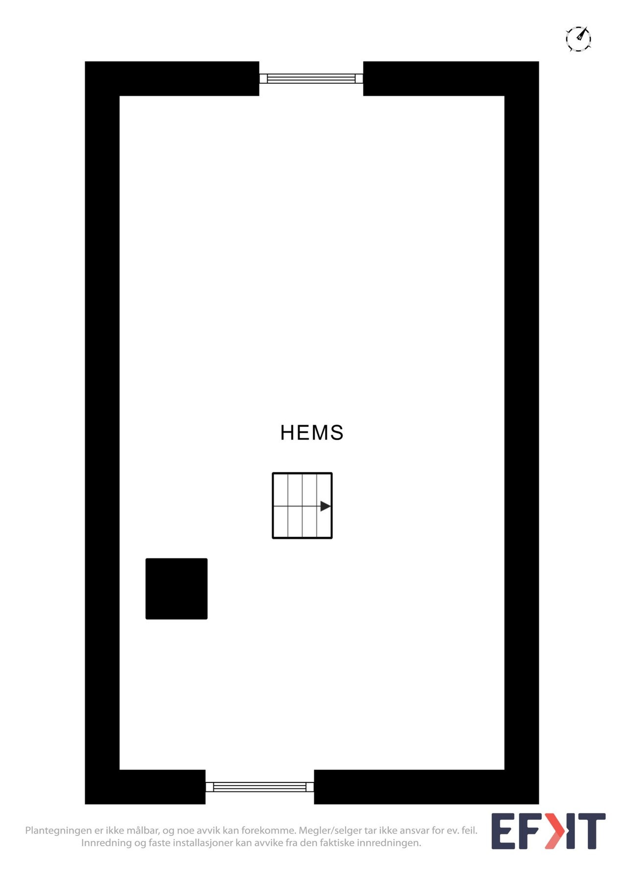 Plantegning hems. Galleribilde