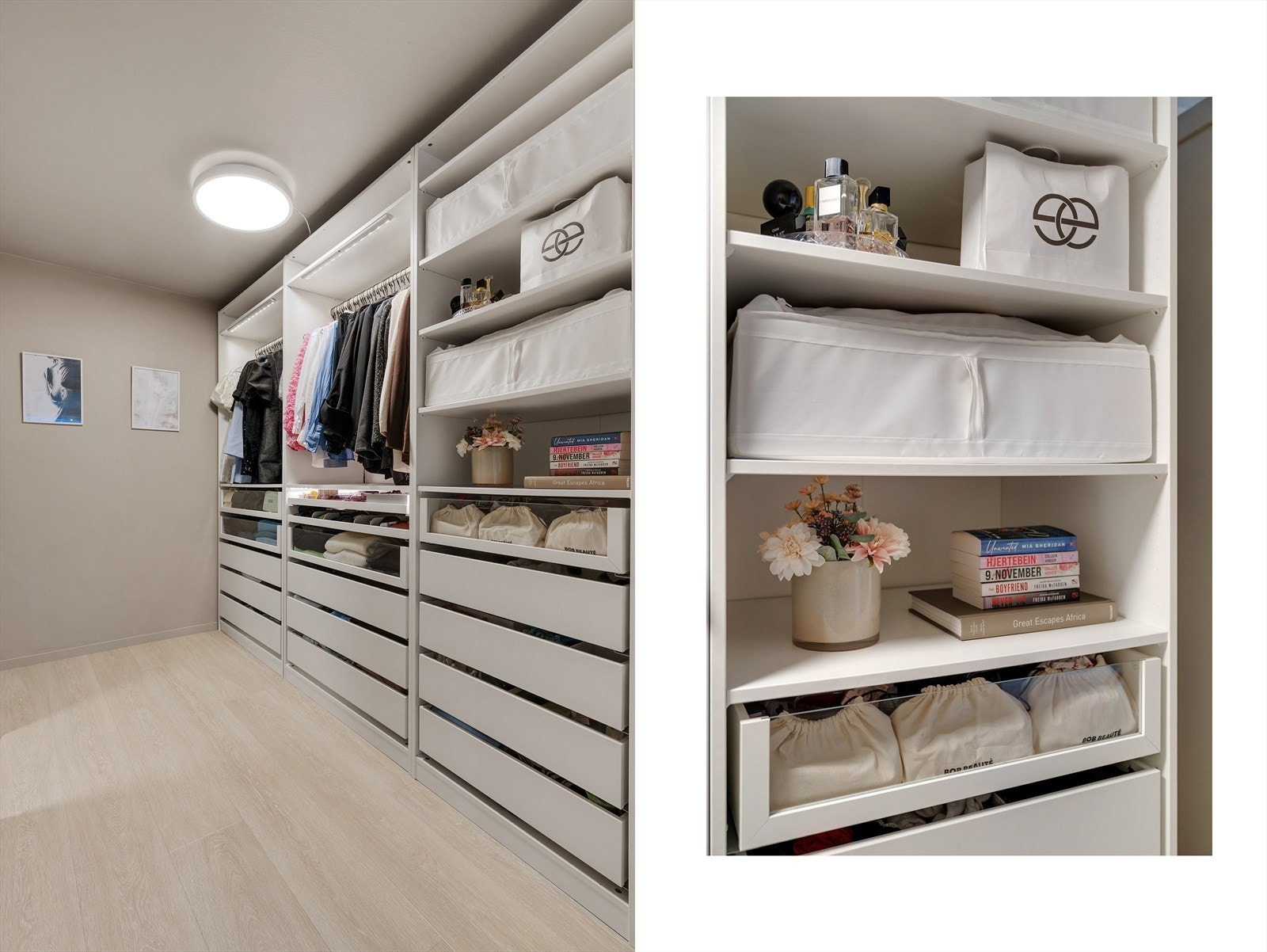 - Innredet med praktisk garderobeløsning langs hele den ene veggen - Galleribilde