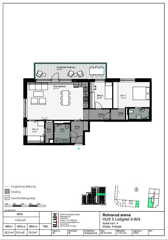 Plantegning 5-804 Galleribilde