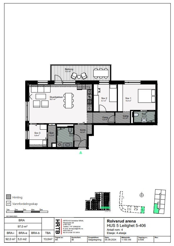 Plantegning 5-406 Galleribilde