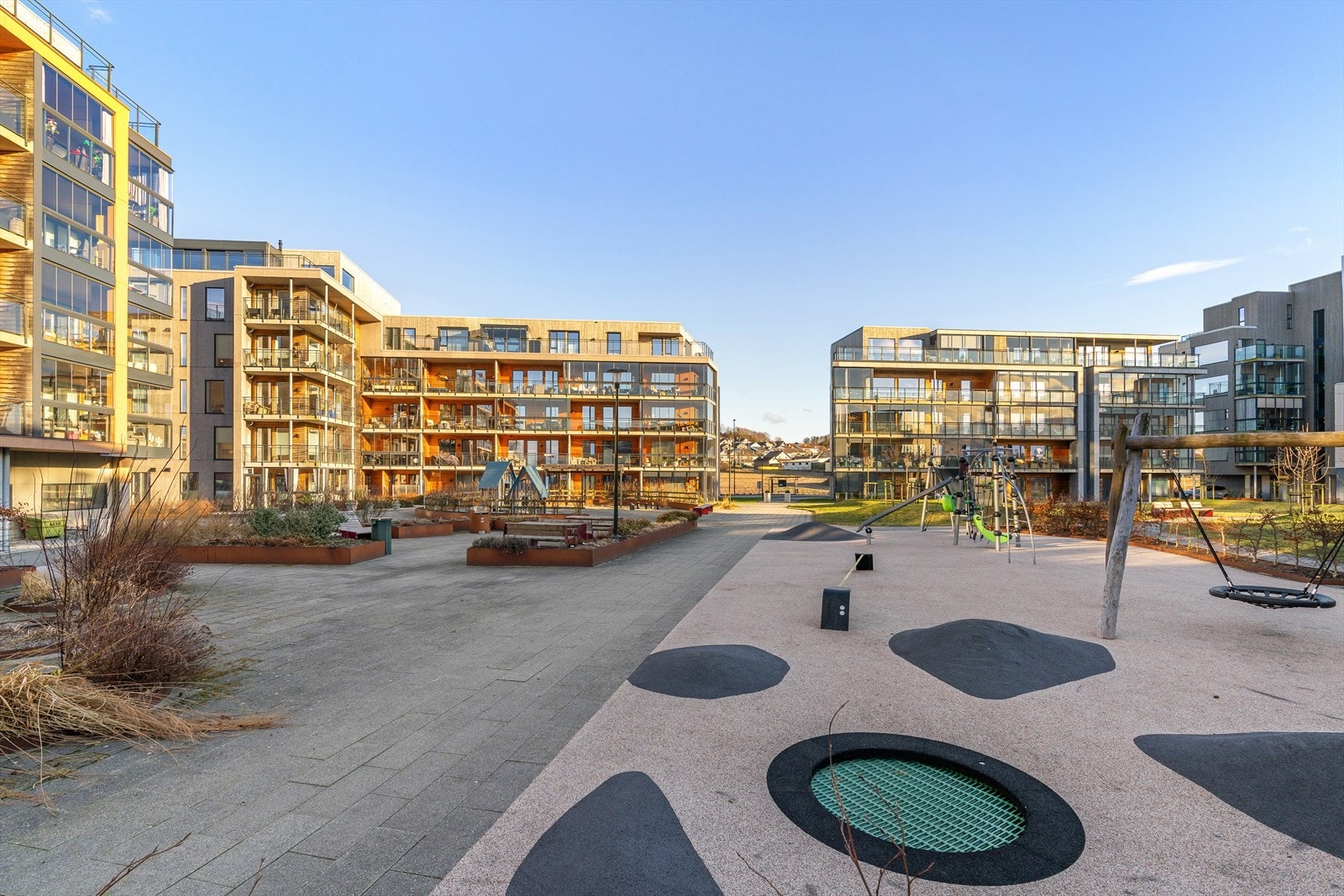 Her er det også en lekeplass for de minste. Galleribilde