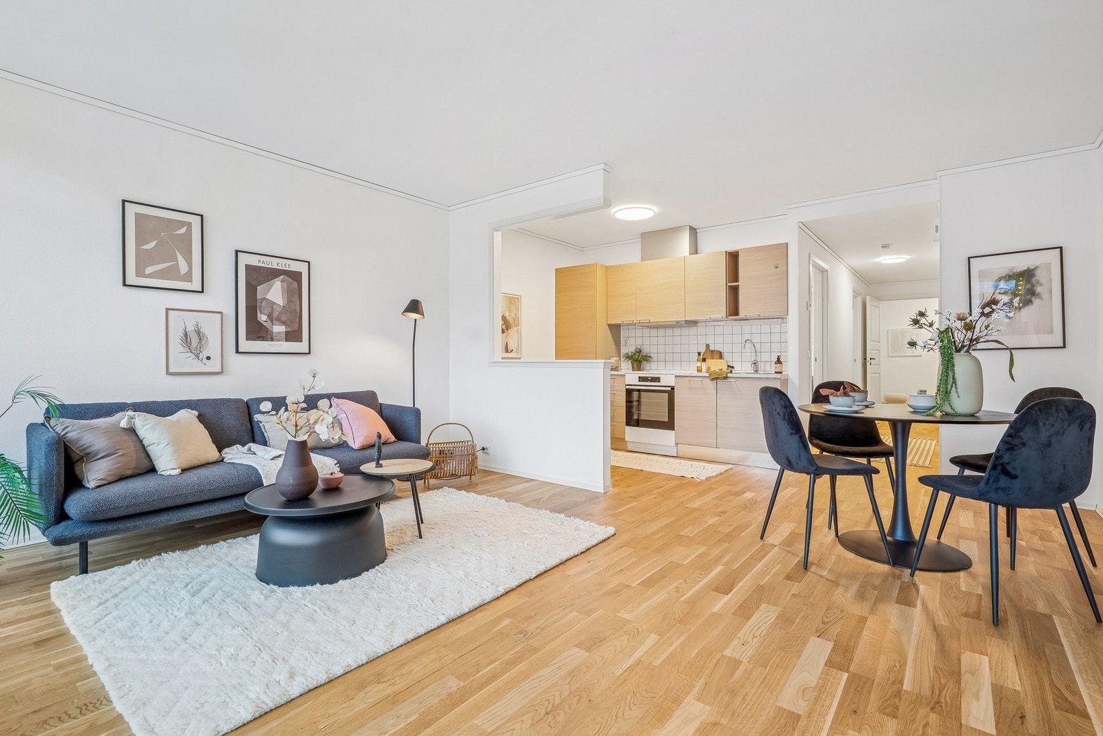 Leiligheten er pent innredet, og fremstår som både fresh og innbydende. Galleribilde