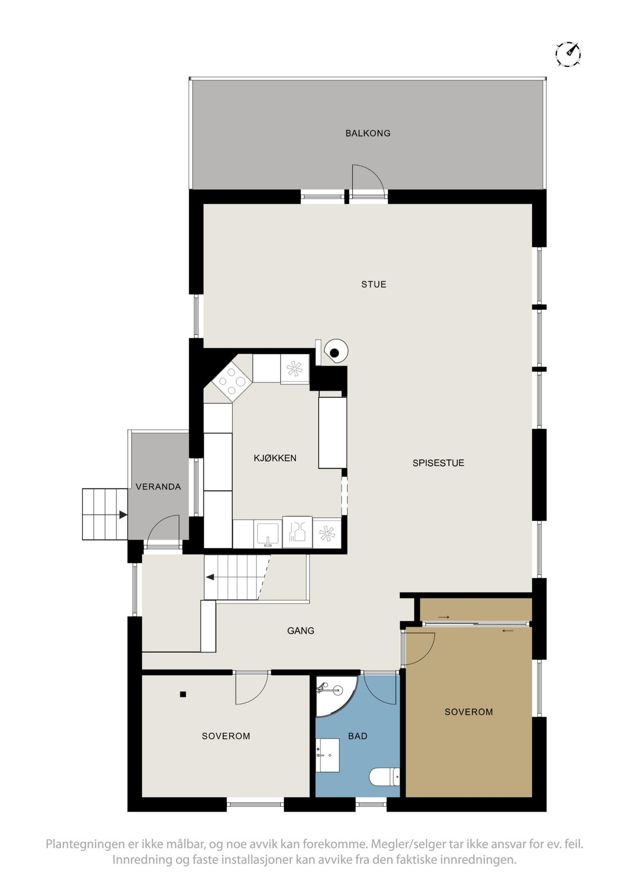 Plantegning 2 etg. Galleribilde