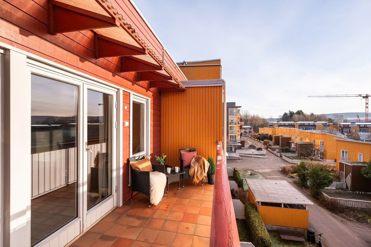 Plass til utemøbler og grill Galleribilde