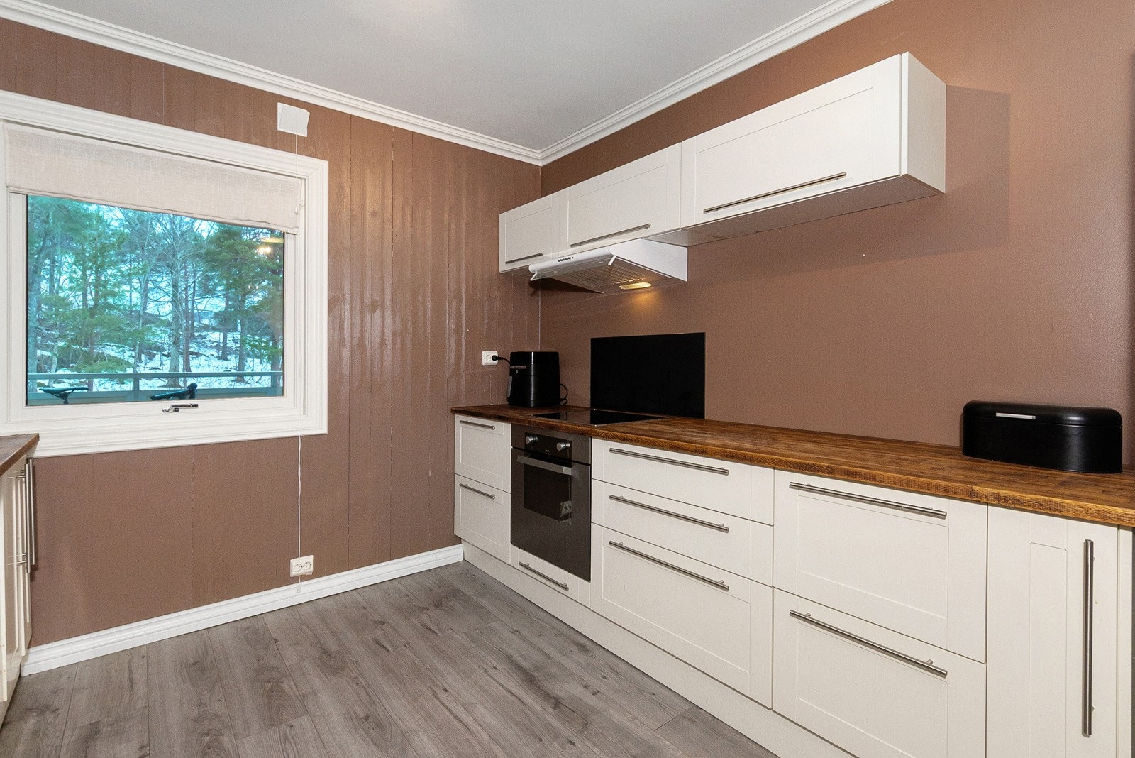 Integrerte hvitevarer følger med kjøpet. Galleribilde