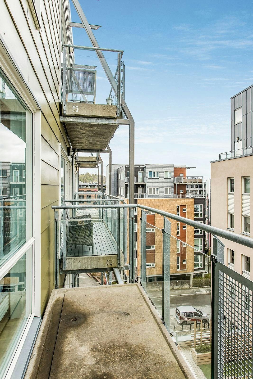 Balkong med utsikt Galleribilde