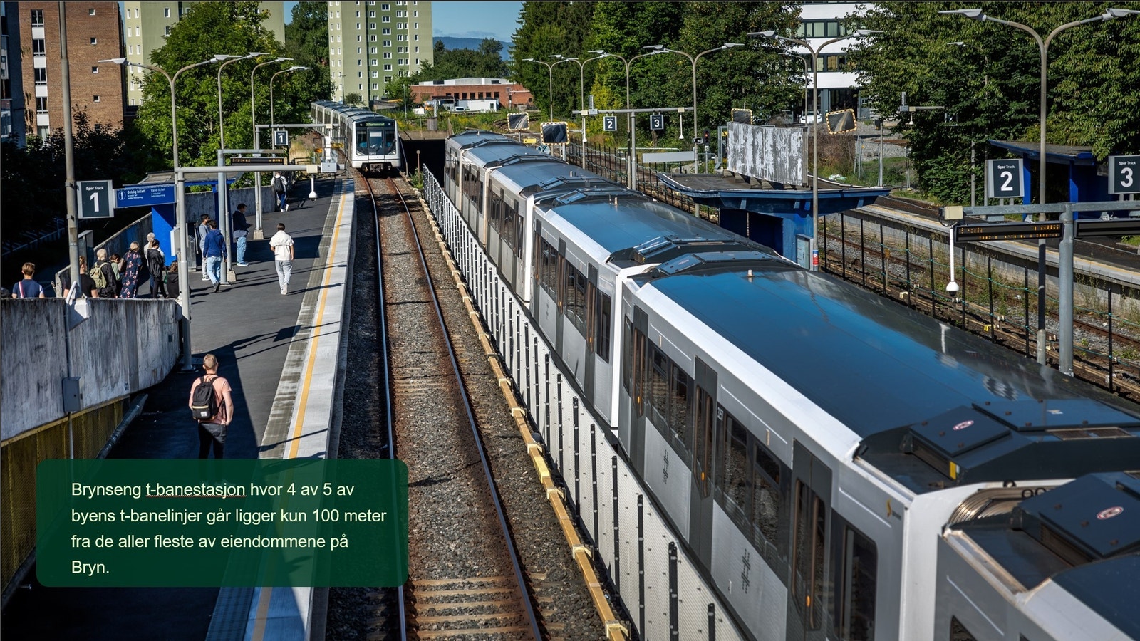 10 minutter med T bane til sentrum Galleribilde