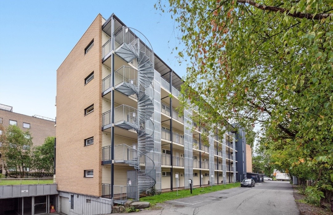 Fasaden på bygningen. Galleribilde