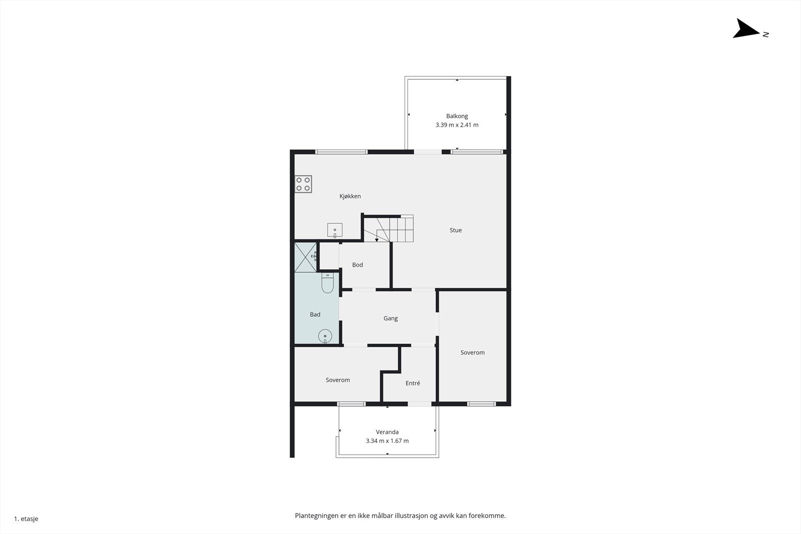 Plantegning Galleribilde