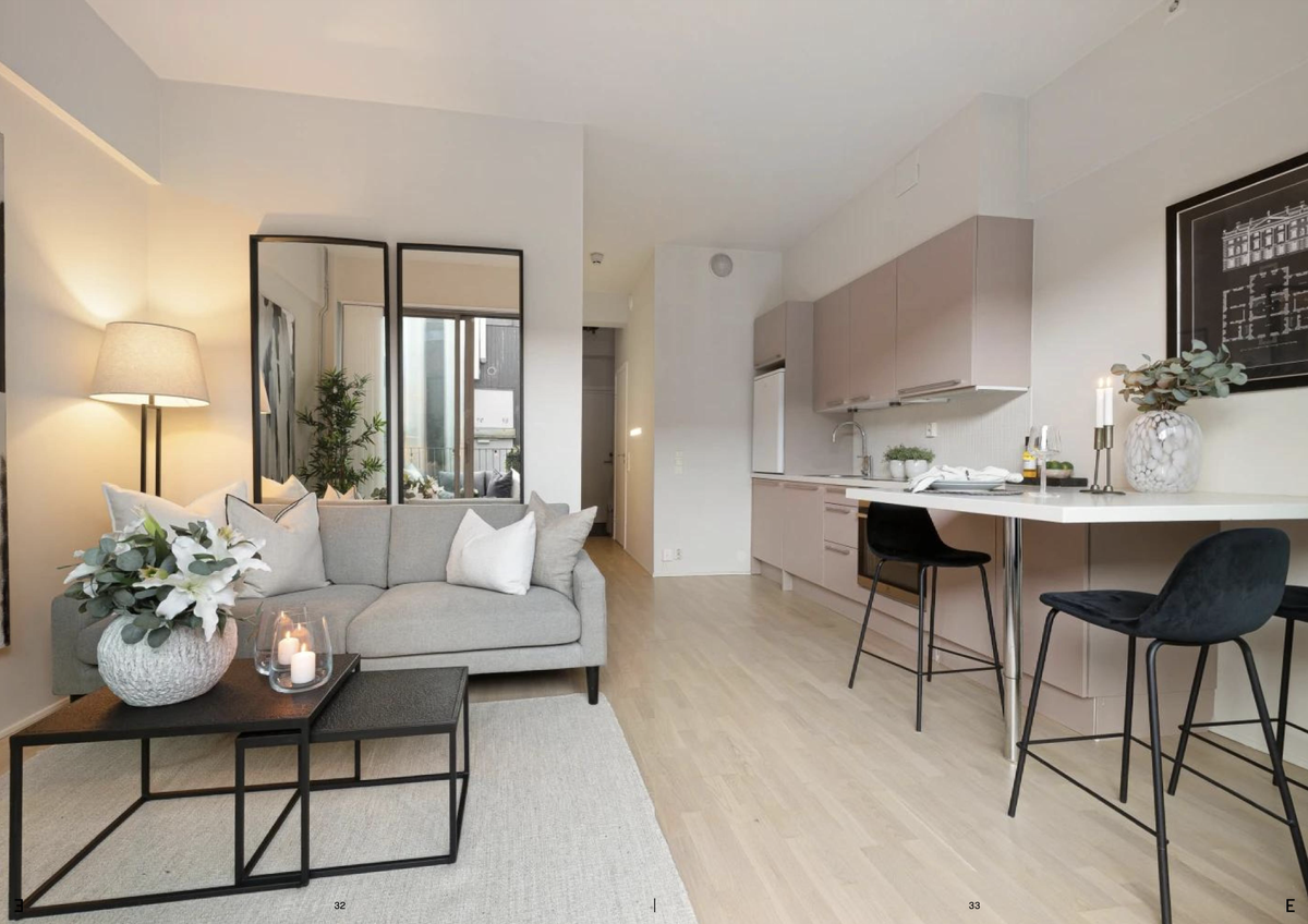 Stue og kjøkkenløsning Galleribilde