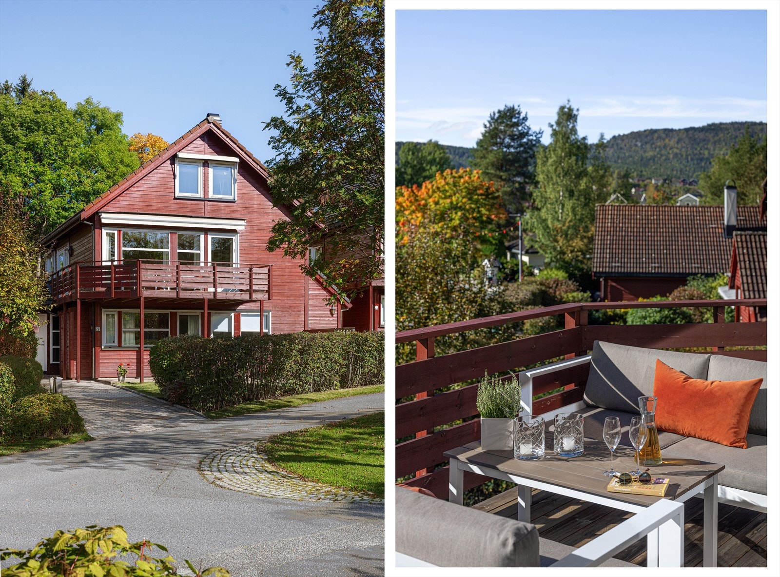 Tomten er pent planert og opparbeidet med et innbydende brosteinsbelagt inngangsparti, velholdte plenarealer, hekk som gir naturlig skjerming, samt variert og gjennomtenkt beplantning som rammer inn eiendommen på en estetisk og harmonisk måte. Galleribilde