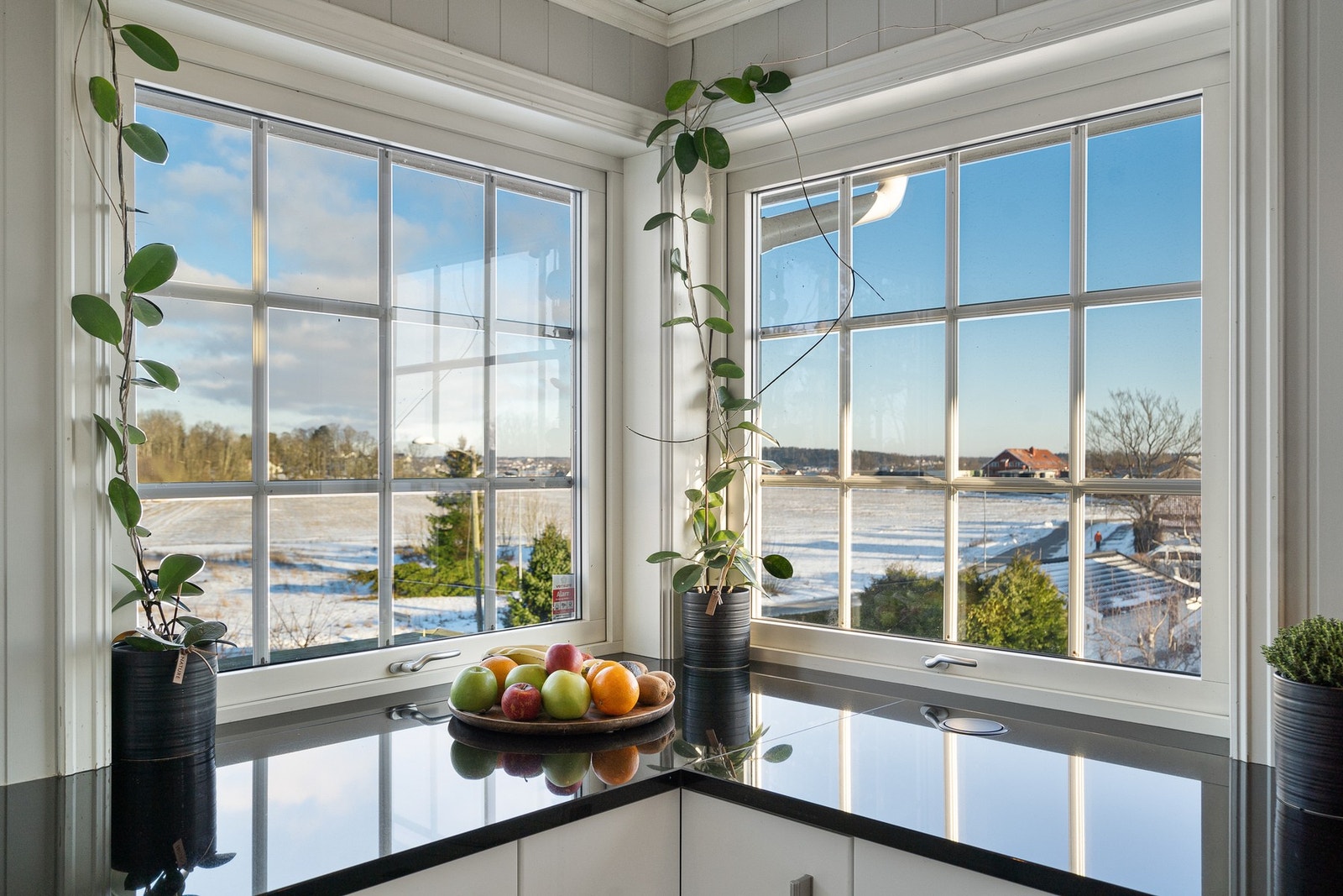 Svært "luftig" utsikt mot jorder i nord Galleribilde