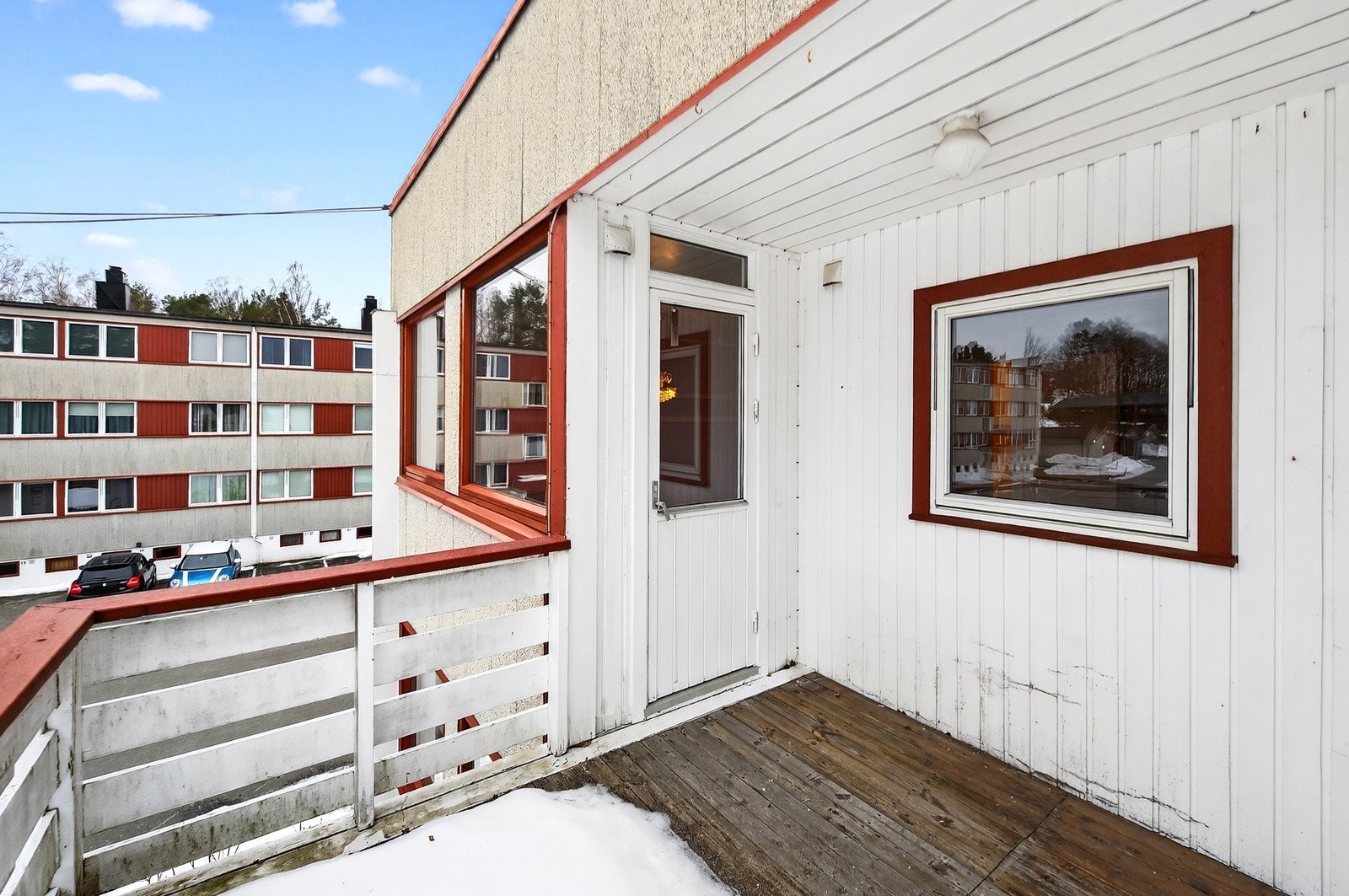 Leiligheten har en balkong på 8 kvm. Galleribilde