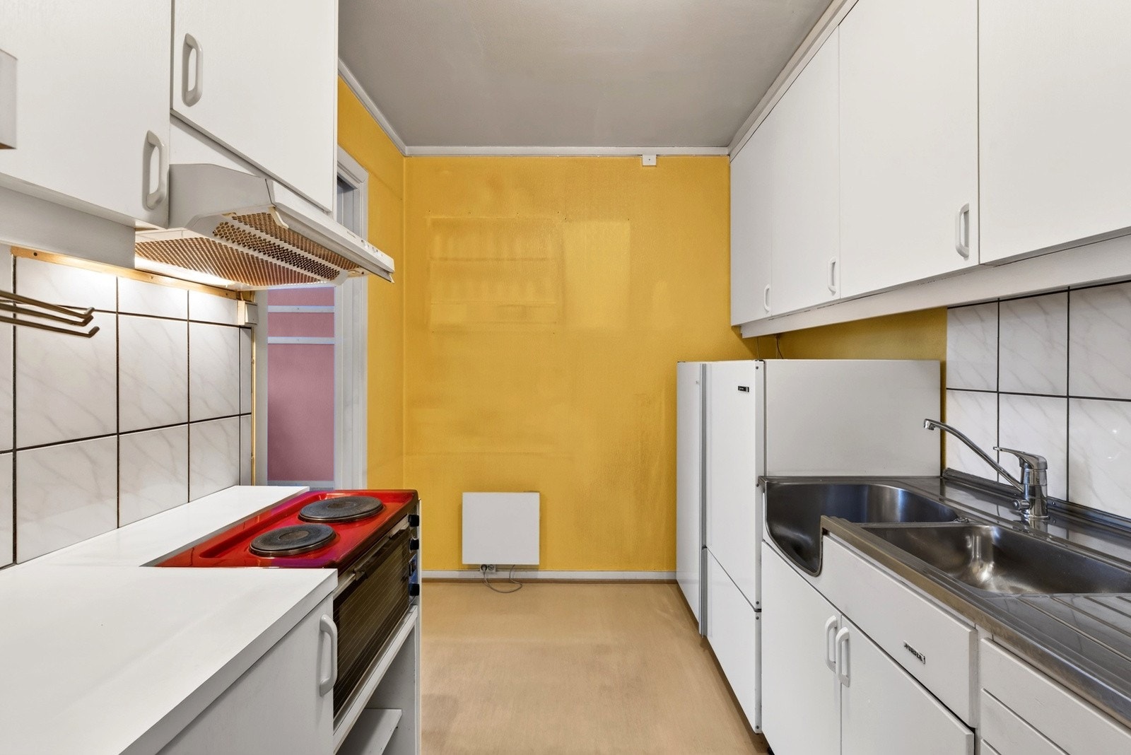 Kjøkkenet er godt utnyttet. Galleribilde