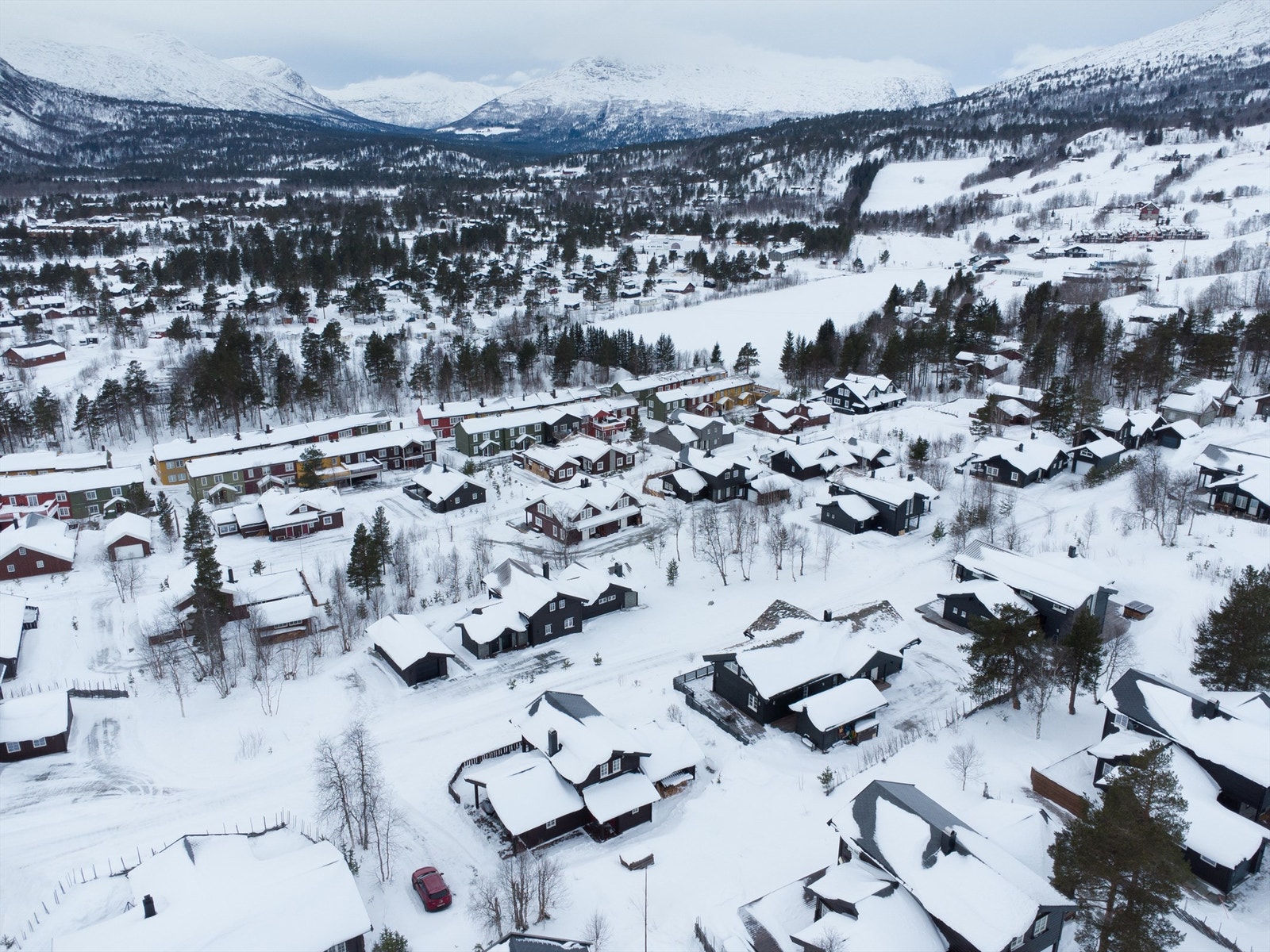Dronebilde Galleribilde