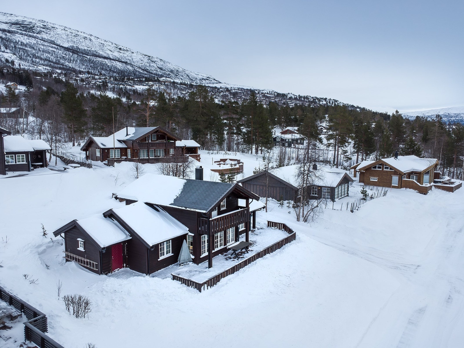 Dronebilde fasade Galleribilde