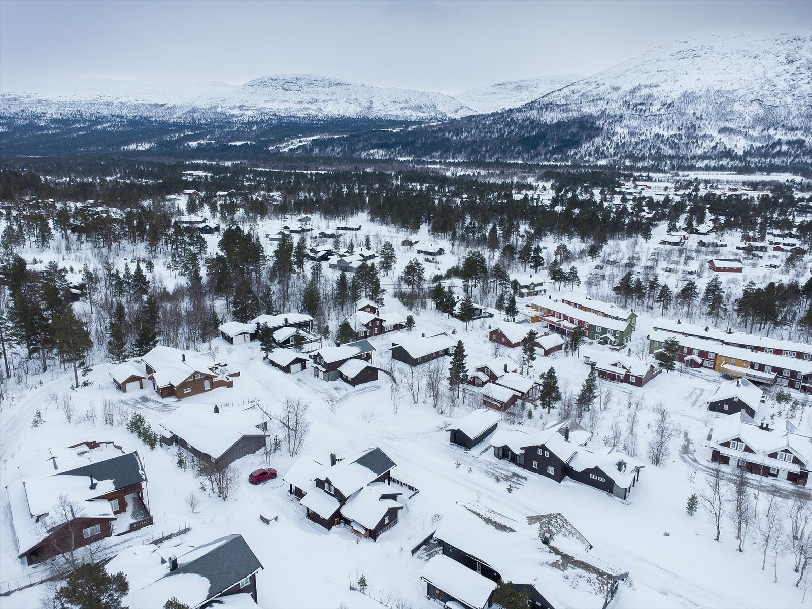 Dronebilde Galleribilde