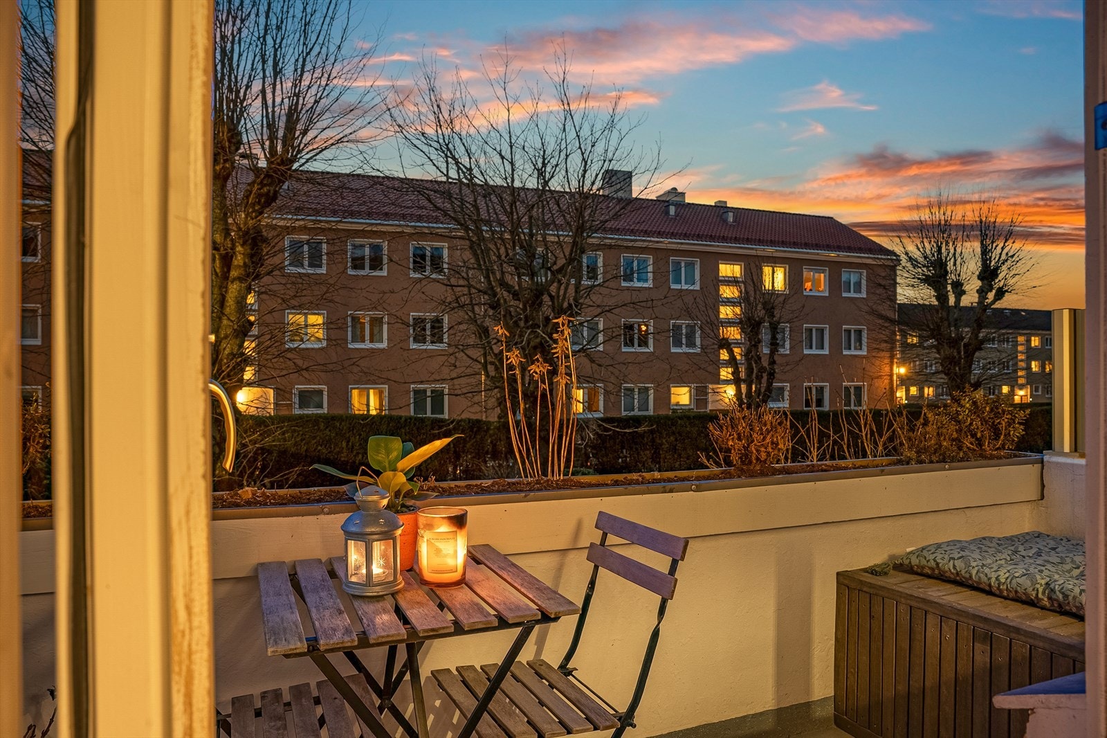 Her kan man nyte sene kvelder. Galleribilde