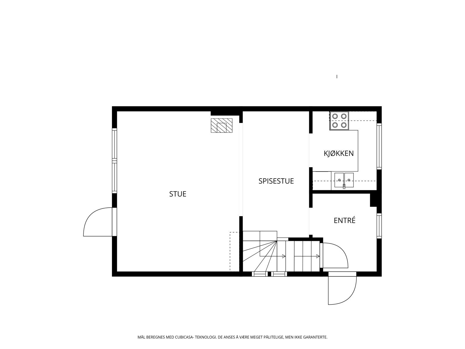 Plantegning 1. etasje Galleribilde