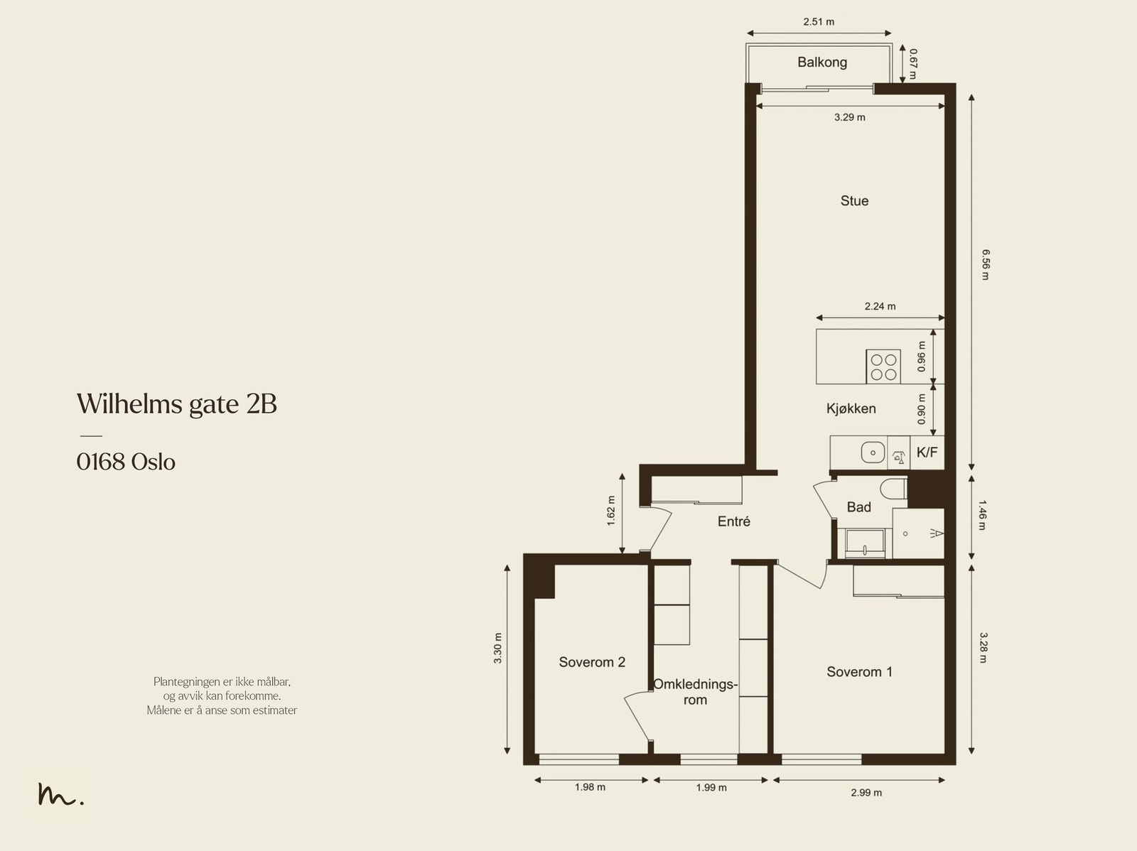 Gjennomgående planløsning beliggende i 4. etasje. Galleribilde
