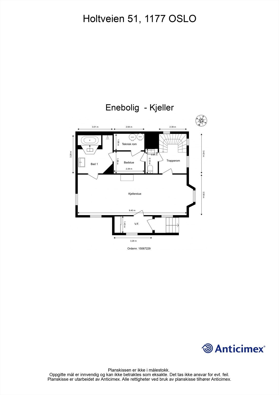 Plantegning-Kjeller Galleribilde