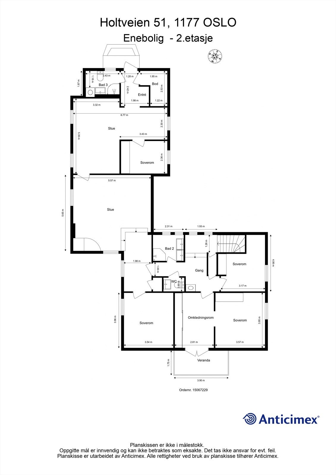 Plantegning - 2. etasje Galleribilde