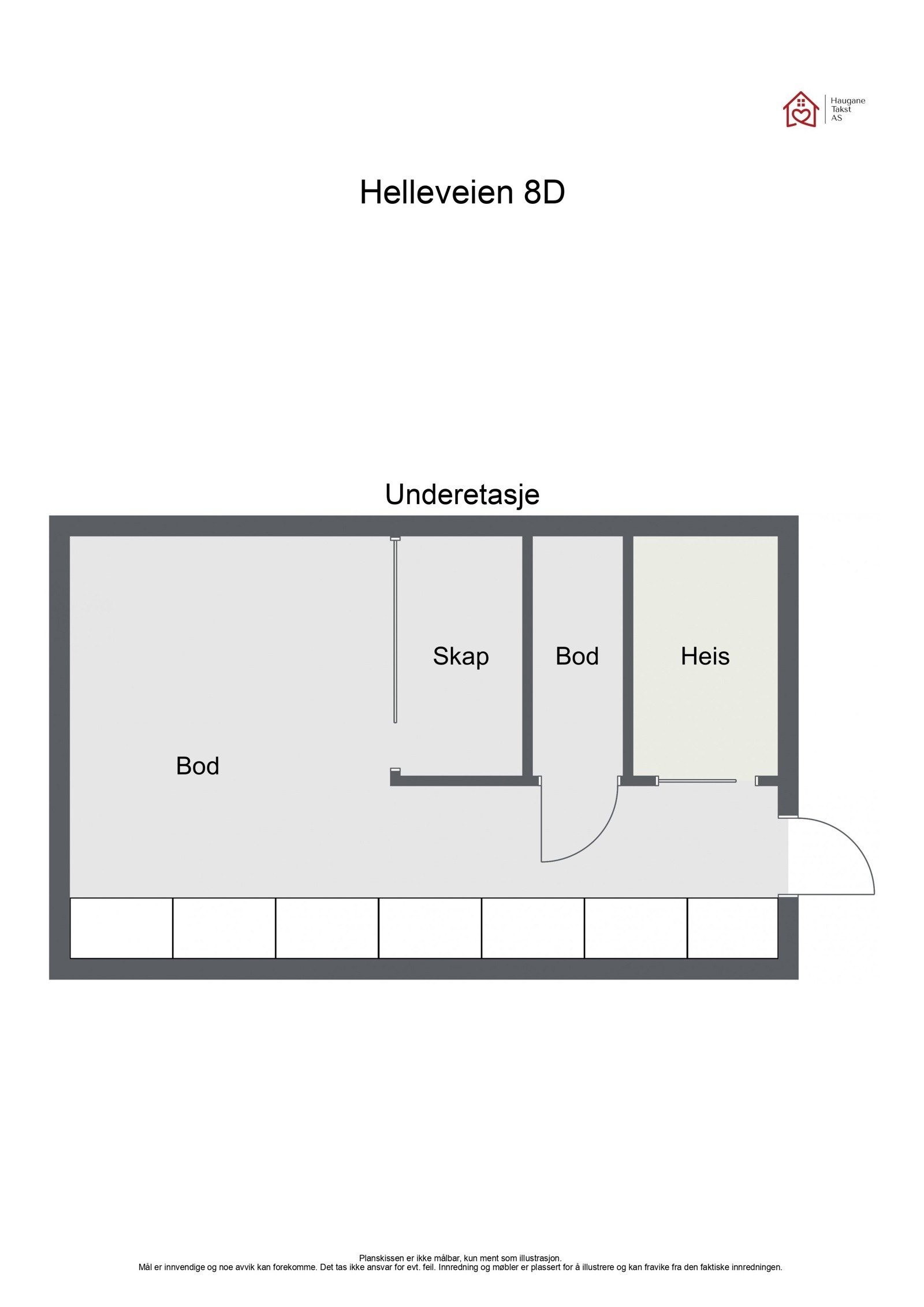 Plantegning u. etg Galleribilde