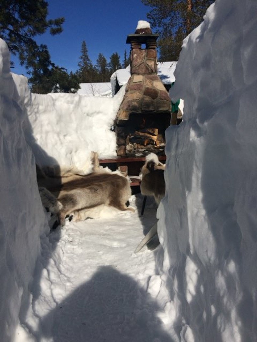 ... eller i "snøhulen". Galleribilde
