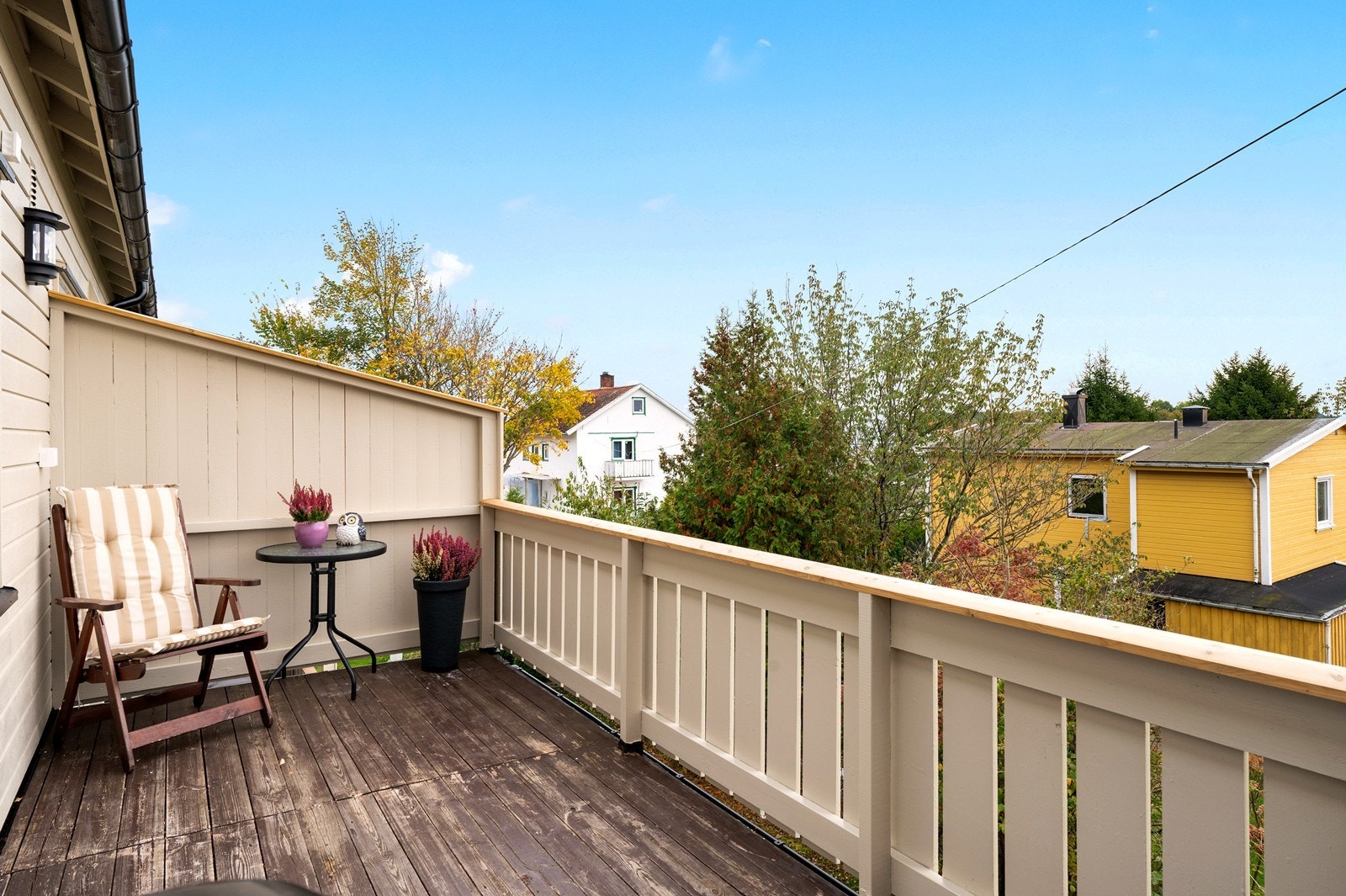 Herfra er det sikt mot nabolaget. Galleribilde