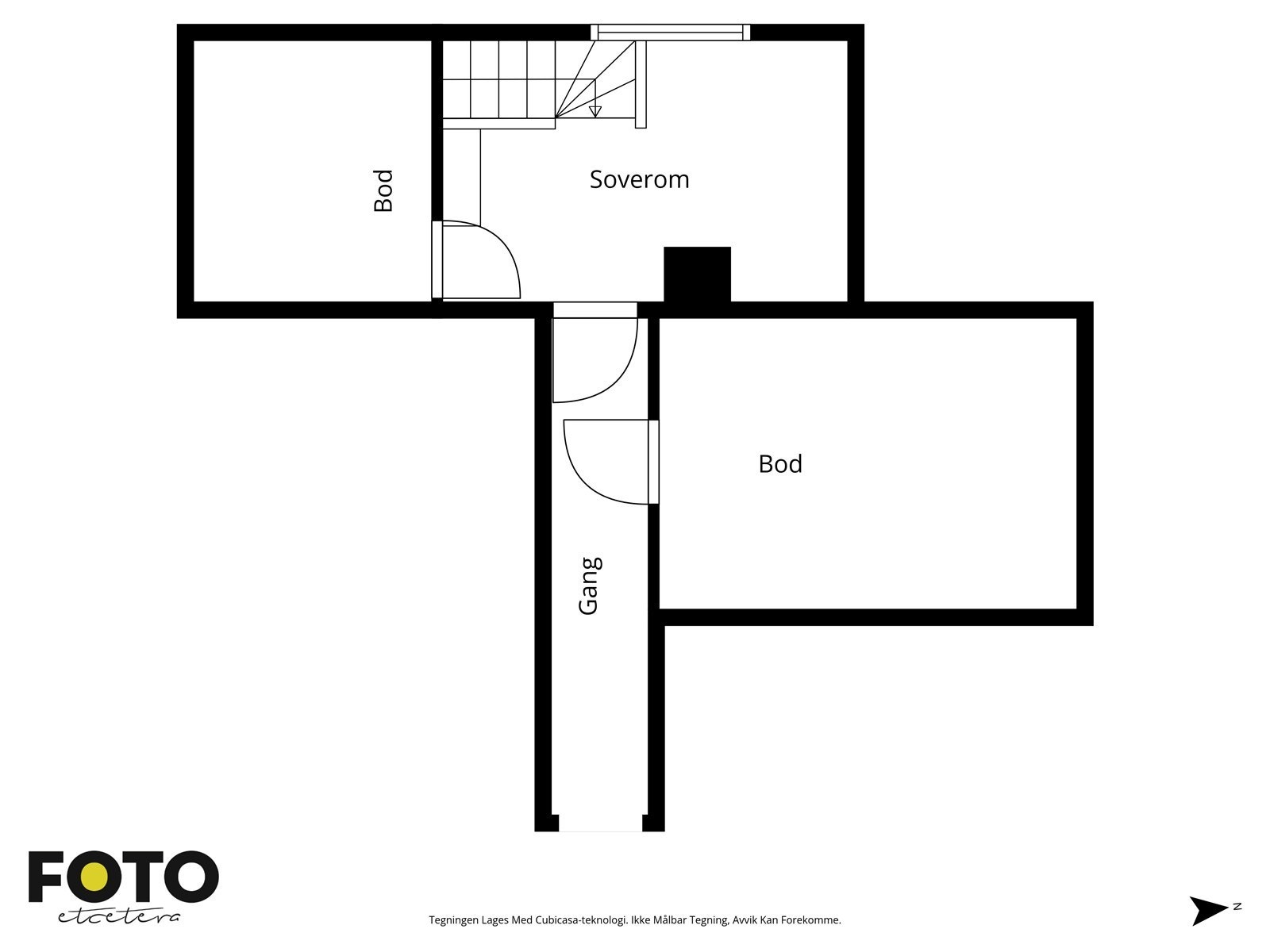 Plantegning loft. Galleribilde