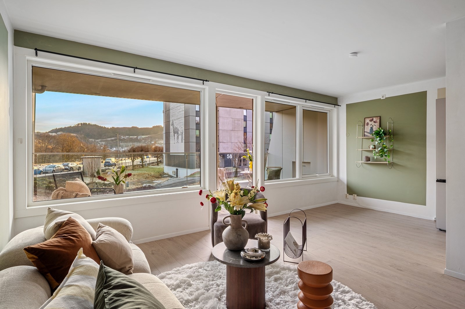 - Her får du mye inkludert i felleskostnadene, bla. tv/internett, kommunale avgifter, eiendomsskatt mm. - Galleribilde