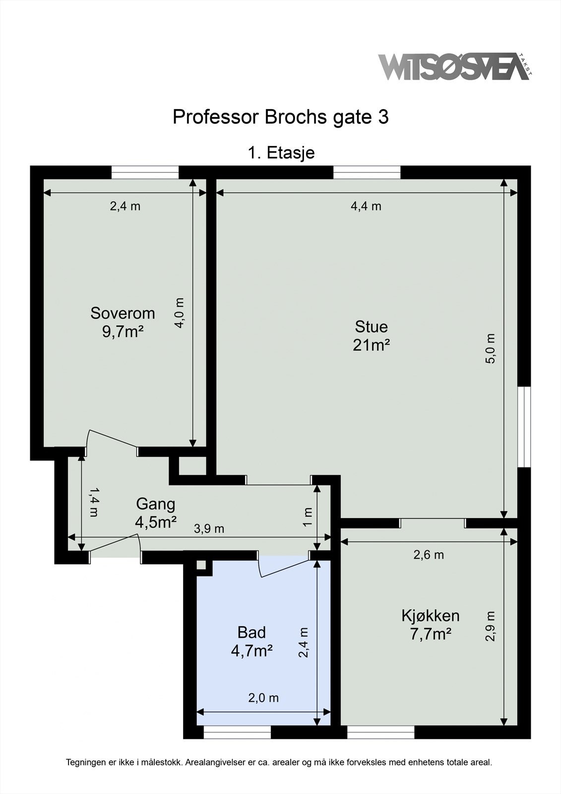 Planskisse Galleribilde