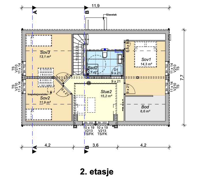 Forslag til plantegning Galleribilde
