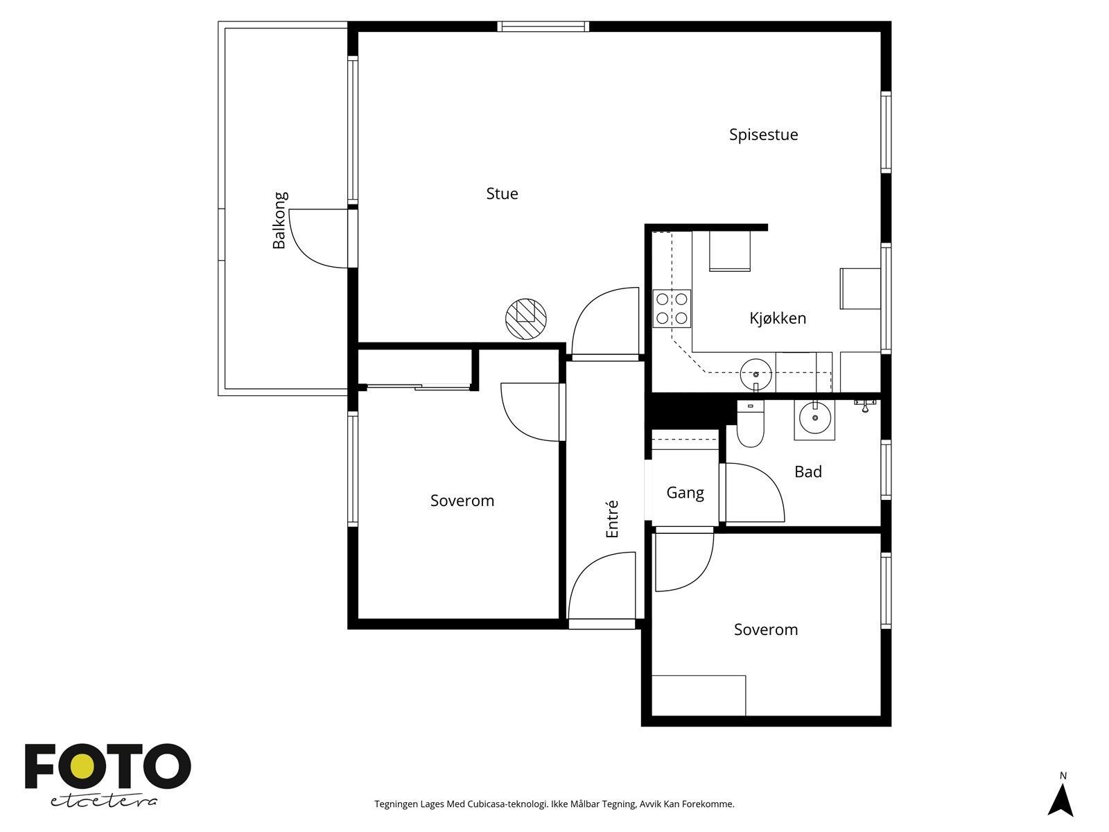 Veiledende plantegning - Ikke målbar Galleribilde